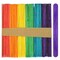 CraftySticks Colored Wood Craft Sticks 4.5 Inch, Red Orange Yellow Green Blue Purple White Black Pink Brown Popsicle Sticks